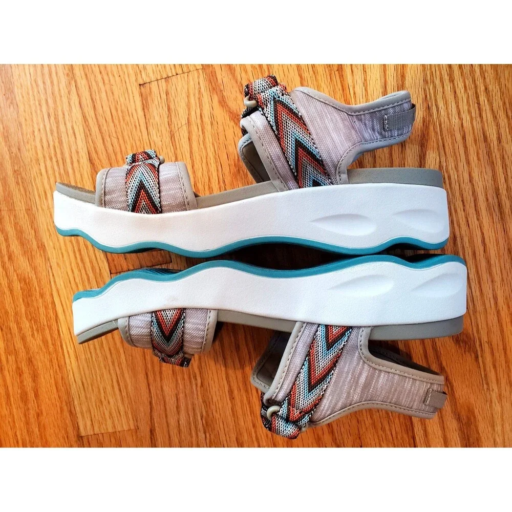 Muk luks sandals Roller Style Hook and Loop Strappy Size 9 - Picture 10 of 10
